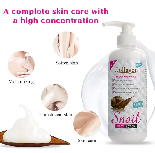 Crema corporal con colágeno y baba de caracol
