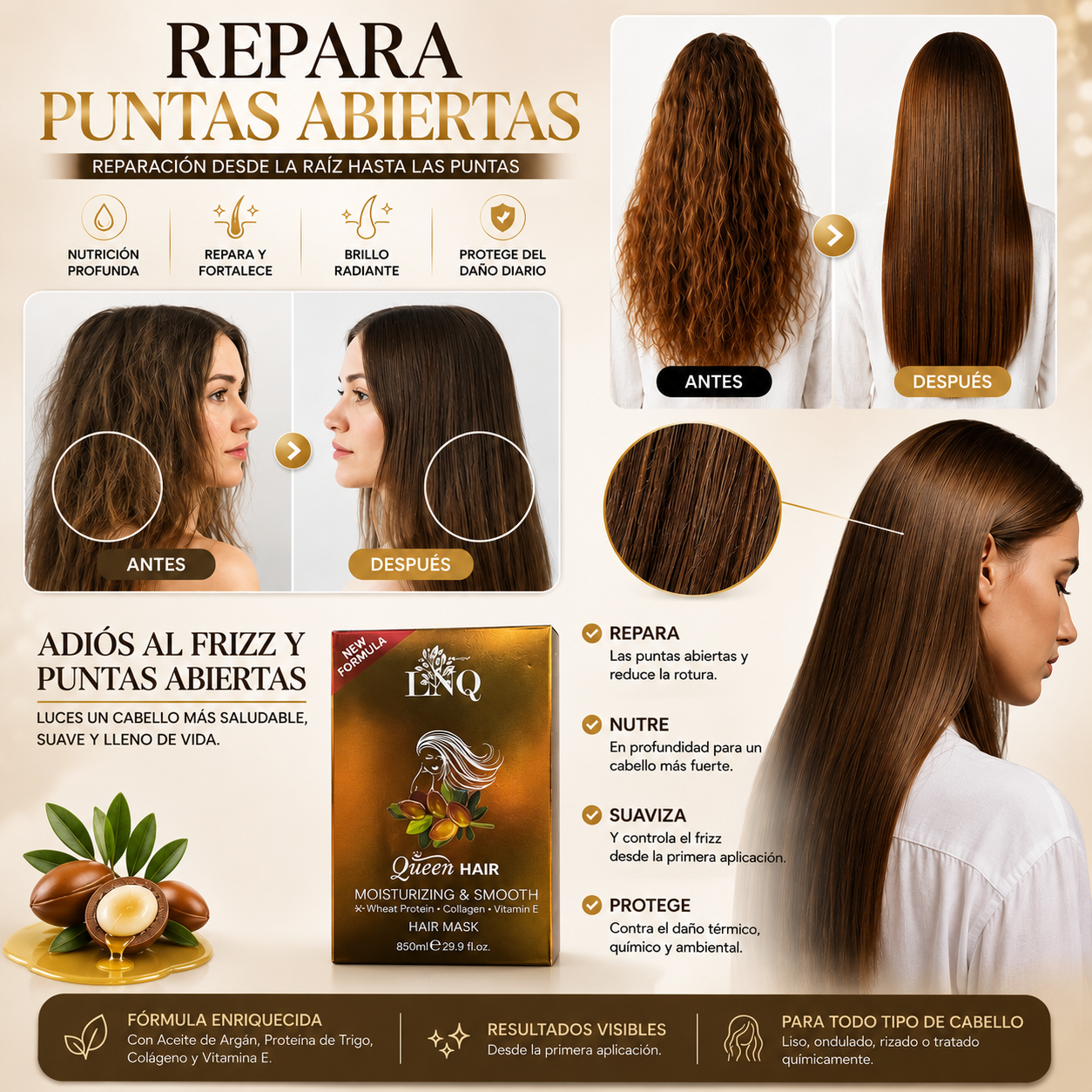 keratina hidratante y reparadora